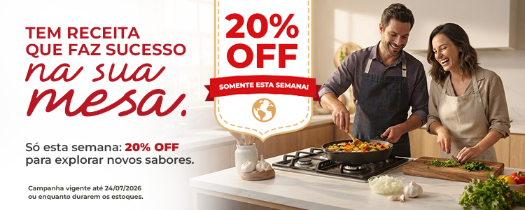 20% OFF VM toda a linha